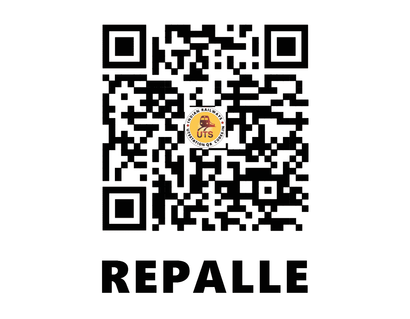 UTS QR Code for REPALLE - RAL - SC (ANDHRA PRADESH)